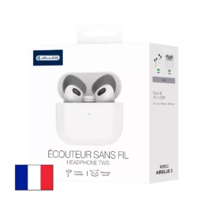 Ecouteurs sans fil bluetooth intra-auriculaire JELLICO AirBlue 3 blanc