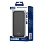 Power Bank (Batterie Externe) 20000mAh 74W double port JELLICO P52 noir 2